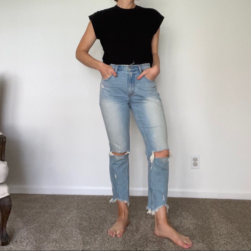 Abercrombie High Rise Mom Jeans